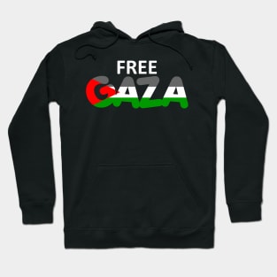 Free Gaza Free Palestine - Palestina Flag Design Hoodie